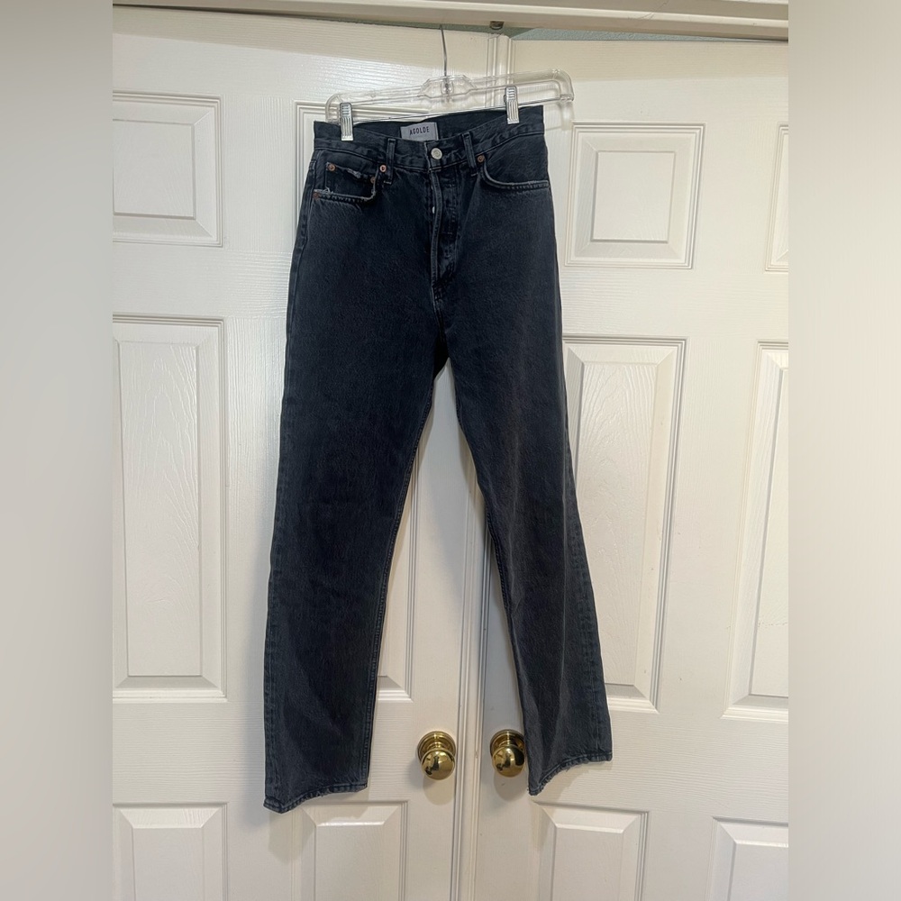 AGOLDE Black 90’s High Rise Pinch Jeans